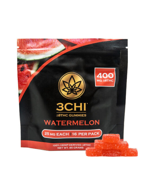 Buy 3Chi Delta 8 THC Gummies Watermelon 400mg online 25mg buy online