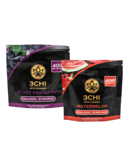 3Chi Delta 8 THC Gummies 25mg Black Raspberry Watermelon buy coupon discount best price