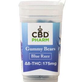 CBD Pharm Blue Razz Delta 8 THC Gummy Bears 175mg