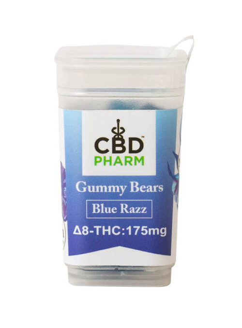 CBD Pharm Blue Razz Delta 8 THC Gummy Bears 175mg