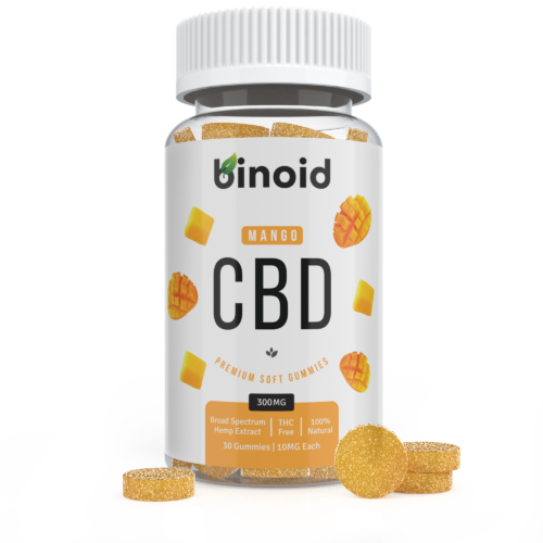 Binoid CBD Mango Fruit Gummies 300mg Hemp Organic buy online