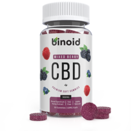 Binoid CBD Mixed Berry Fruit Gummies 300mg Hemp Organic buy online