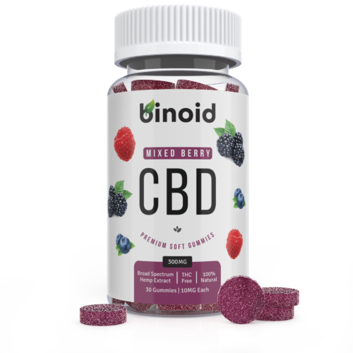 Binoid CBD Mixed Berry Fruit Gummies 300mg Hemp Organic buy online