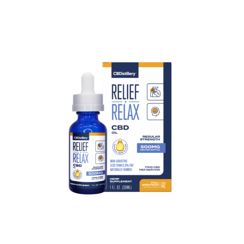 Buy CBDistillery 500mg CBD Oil Full Spectrum Tincture For Sale Discount Box