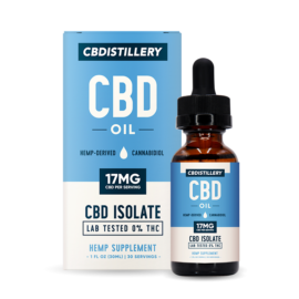 CBDistillery Pure 500mg CBD Oil  Isolate THC Free Tincture For Sale Online Coupon