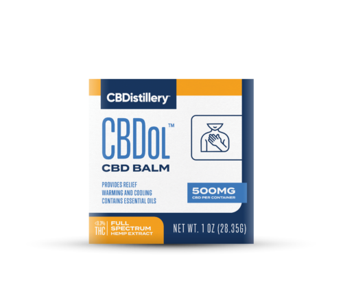 CBDistillery Topical CBDol CBD Salve 500mg Box for pain inflammation