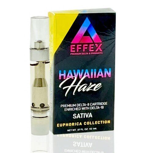 Delta 10 THC Vape Cartridge Hawaiian Haze Delta Effex Buy Online For Sale Best Price 1 Gram Sativa