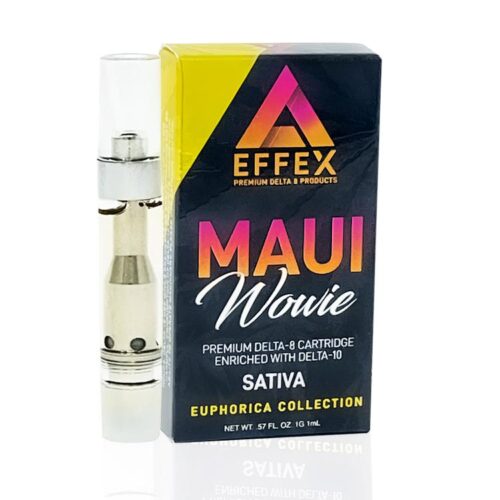 Delta 10 THC Vape Cartridge Maui Wowie Delta Effex Buy Online For Sale Best Price 1 Gram Sativa