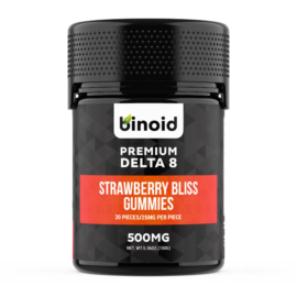 Delta 8 THC Gummies Strawberry Bliss 25mg 500mg Best Buy Online For Sale Discount Packaging