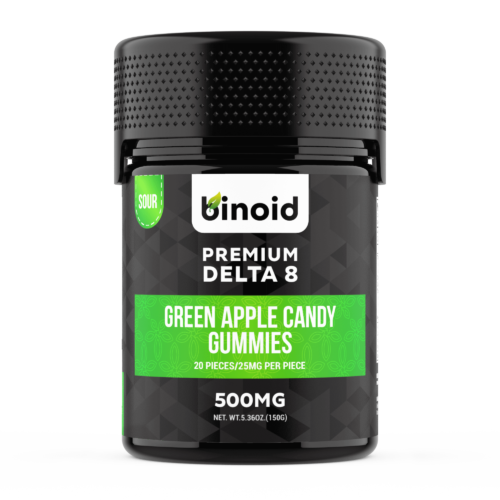 Delta 8 THC Gummies Green Apple Sour Candy 25mg 500mg Best Buy Online For Sale Discount Packaging