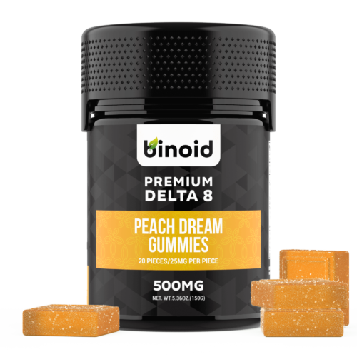 Delta 8 THC Gummies 500mg Peach Dream Best Buy Online For Sale Discount Packaging Infused