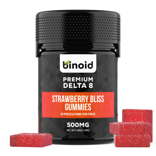 Delta 8 THC Gummies 500mg Strawberry Bliss Best Buy Online For Sale Discount Packaging Infused