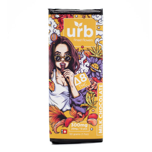Urb Delta 8 THC Milk Chocolate Bar 300mg Buy Online