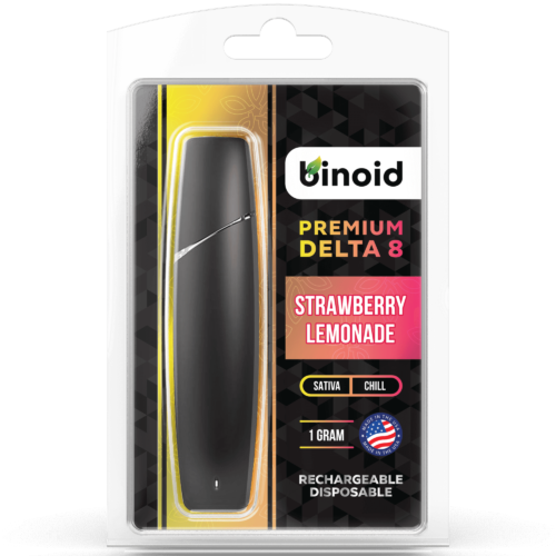 Delta 8 THC Rechargeable Disposable Vape Strawberry Lemonade 1 gram Buy Online For Sale