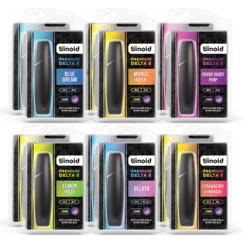 Delta 8 THC Rechargeable Disposable Vape Bundle 12 Pack Buy Online Bulk
