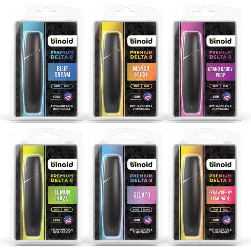 Delta 8 THC Rechargeable Disposable Vape Bundle 6 Pack Buy Online Bulk