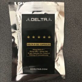 8Delta8 Delta 8 THC Softgel Capsule 1125mg 25mg