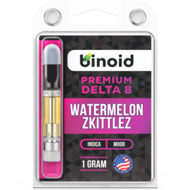 Buy Delta 8 THC Vape Cartridge Online Watermelon Zkittlez Indica Binoid For Sale best
