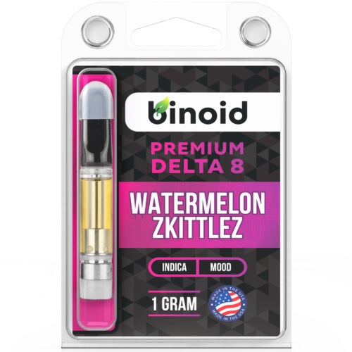 Buy Delta 8 THC Vape Cartridge Online Watermelon Zkittlez Indica Binoid For Sale best