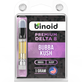 Buy Delta 8 THC Vape Cartridge Online Bubba Kush 1 gram Binoid For Sale best