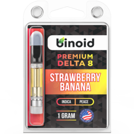 Buy Delta 8 THC Vape Cartridge Online Strawberry Banana Strawnana 1 gram Binoid For Sale best