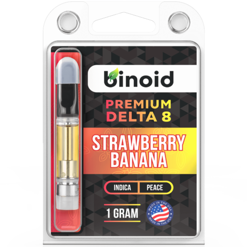 Buy Delta 8 THC Vape Cartridge Online Strawberry Banana Strawnana 1 gram Binoid For Sale best