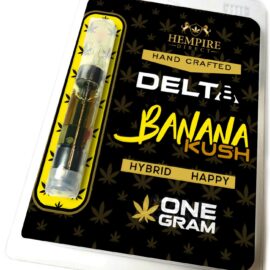 Hempire Direct Delta 8 THC Vape Cartridge Banana Kush Hybrid