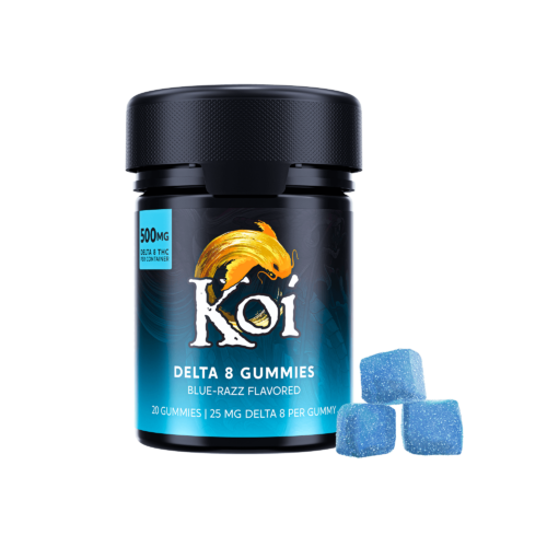 Koi Delta 8 THC Gummies Blue Razz 25mg buy online for sale discount