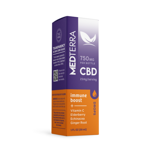 Medterra CBD Immune Support Supplement Vitamin C Elderberry Echinacea Ginger Root