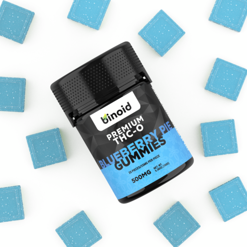 THC-O acetate gummies for pain anxiety sleep insomnia happiness depression blueberry pie