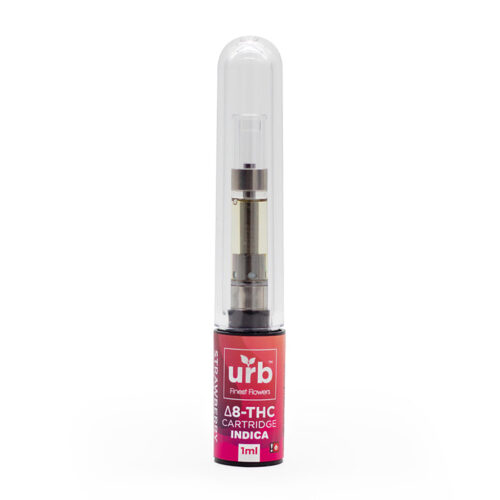 Urb Delta 8 THC 1000mg Indica Cartridge in Strawberry Shortcake