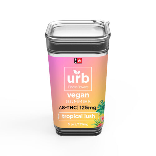 Urb Delta 8 THC Gummies Tropical Lush 125mg Buy Online